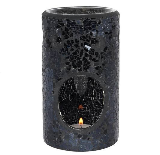 Tall Black Mosaic Burner